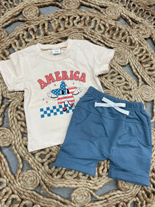 America Shorts Set