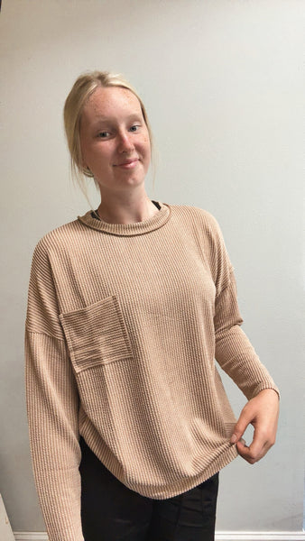 Ribbed Relaxed Long Sleeves