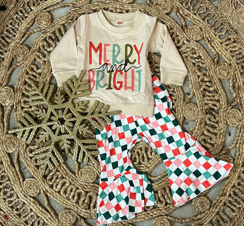 Merry and Bright with Checked Bells Set