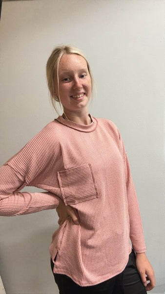 Ribbed Relaxed Long Sleeves