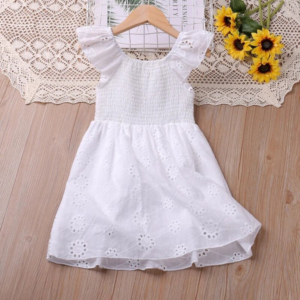 White Eyelet Dress