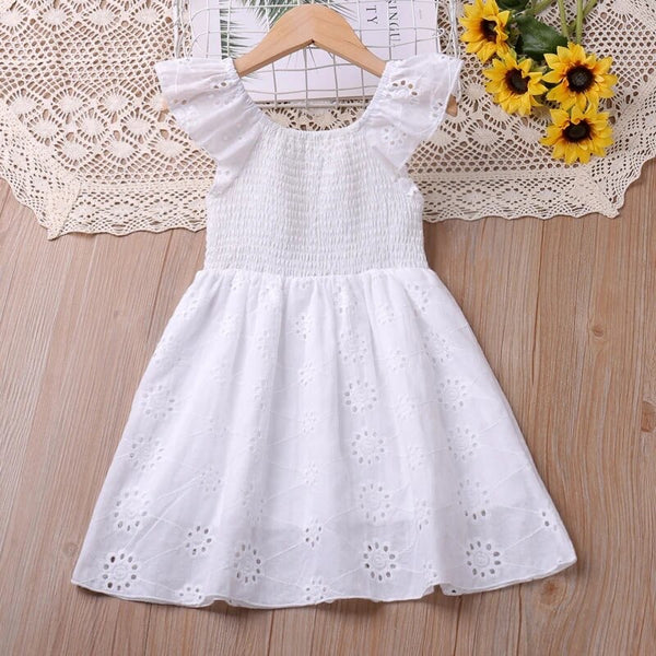 White Eyelet Dress