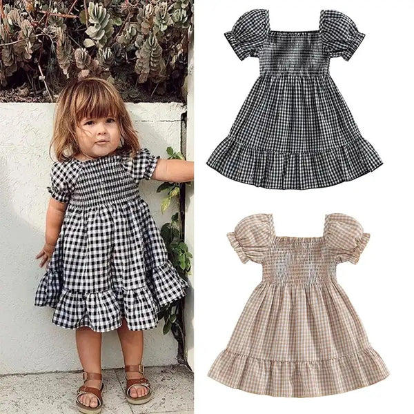 Gingham Ruffle Dress