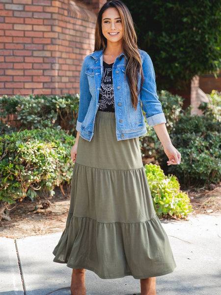 Tiered Celeste Maxi Skirt