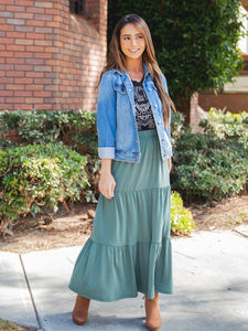 Tiered Celeste Maxi Skirt