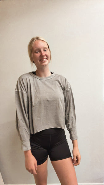 Cropped Athletic Long Sleeve