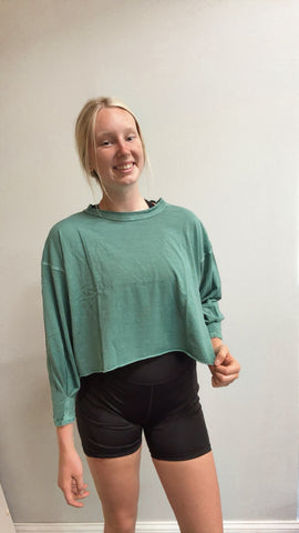 Cropped Athletic Long Sleeve