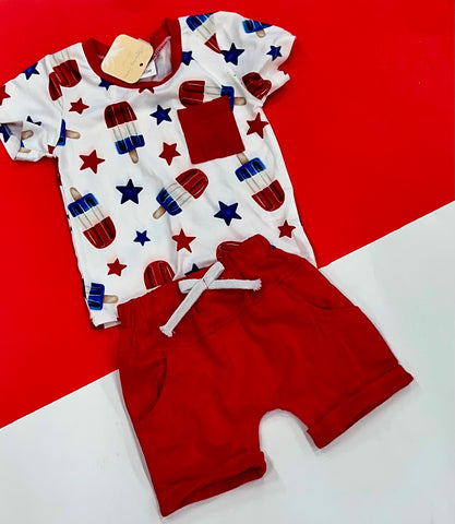 RWB Stars and Popsicle Set