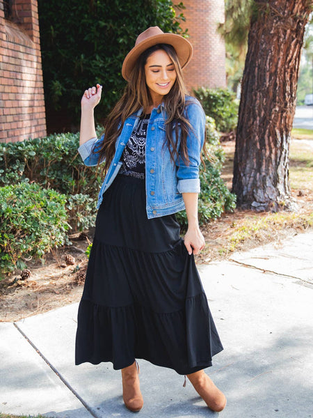 Tiered Celeste Maxi Skirt