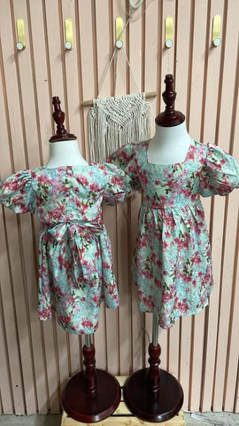Watercolor Flowery Dress