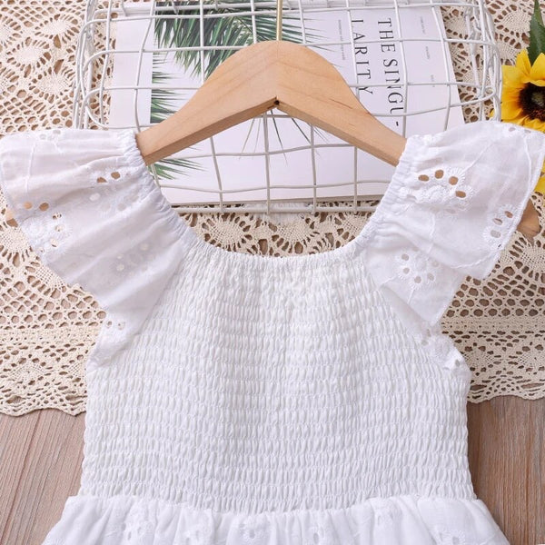 White Eyelet Dress