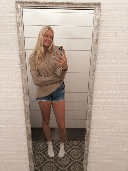 Waffle Knit Transition Sweaters