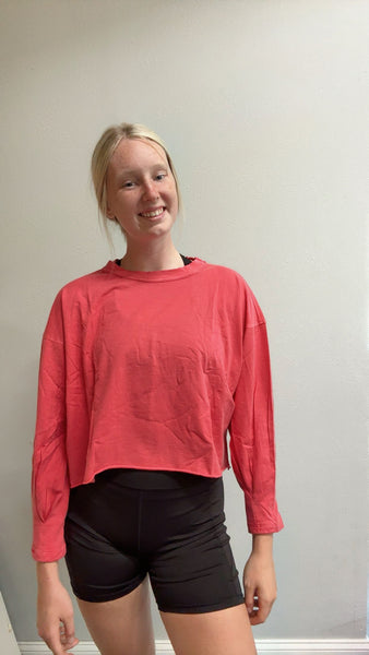 Cropped Athletic Long Sleeve