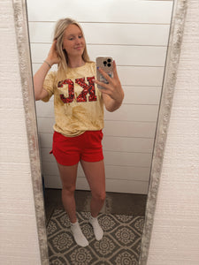 Red Game Day Shorts
