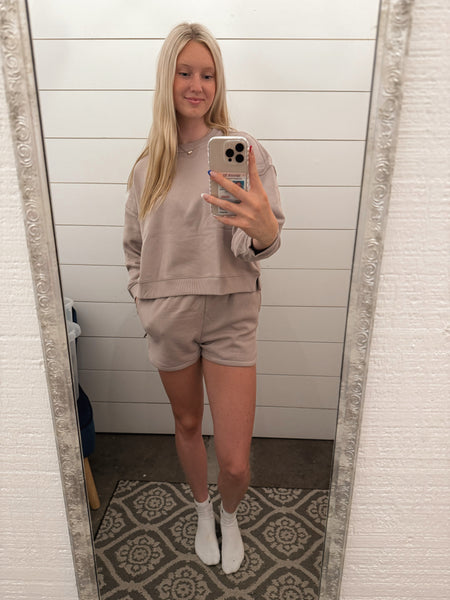 Cozy Sweatshort Set