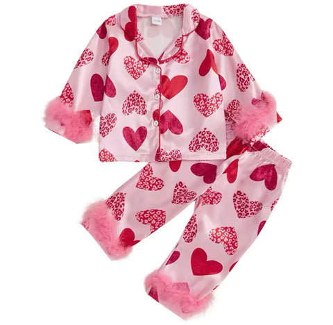 Feathered Silky Heart Jammies