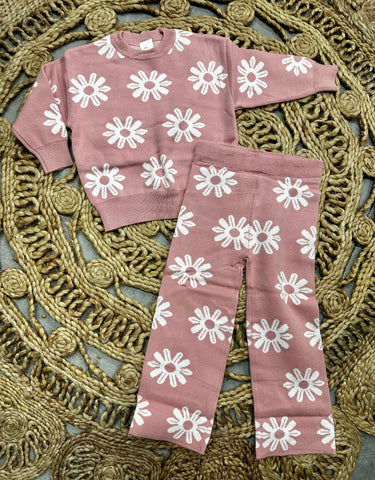 Boho Floral Sweater Set