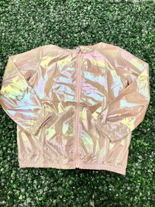 Iridescent Pink Rain Jacket