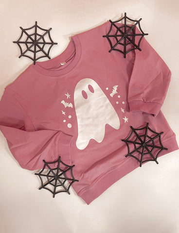 Magenta Ghost Crew Neck