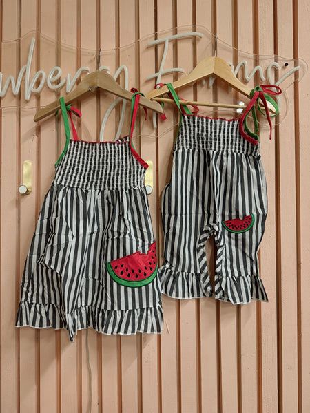 Striped Watermelon Dress & Jumper