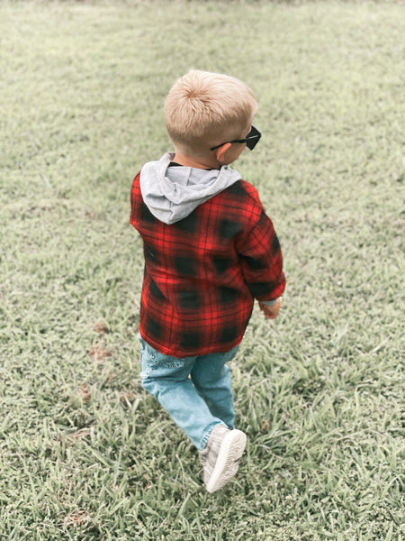 Red Hooded Flannel