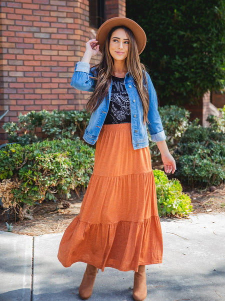 Tiered Celeste Maxi Skirt