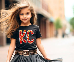 KC Lover Taylor Swift Inspired Black Graphic Tee