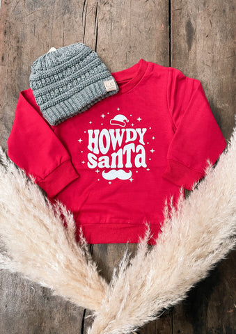 Howdy Santa Crew Neck