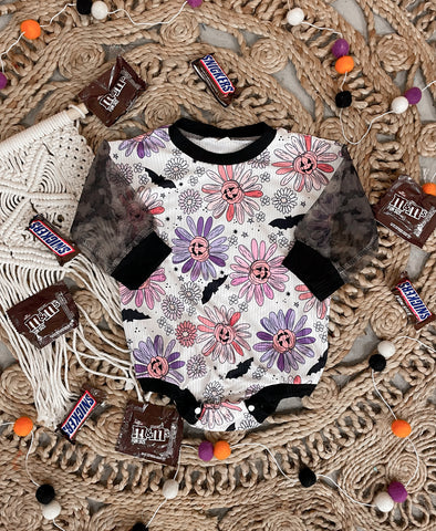 Halloween Floral Romper