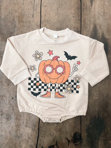 Groovy Pumpkin Romper