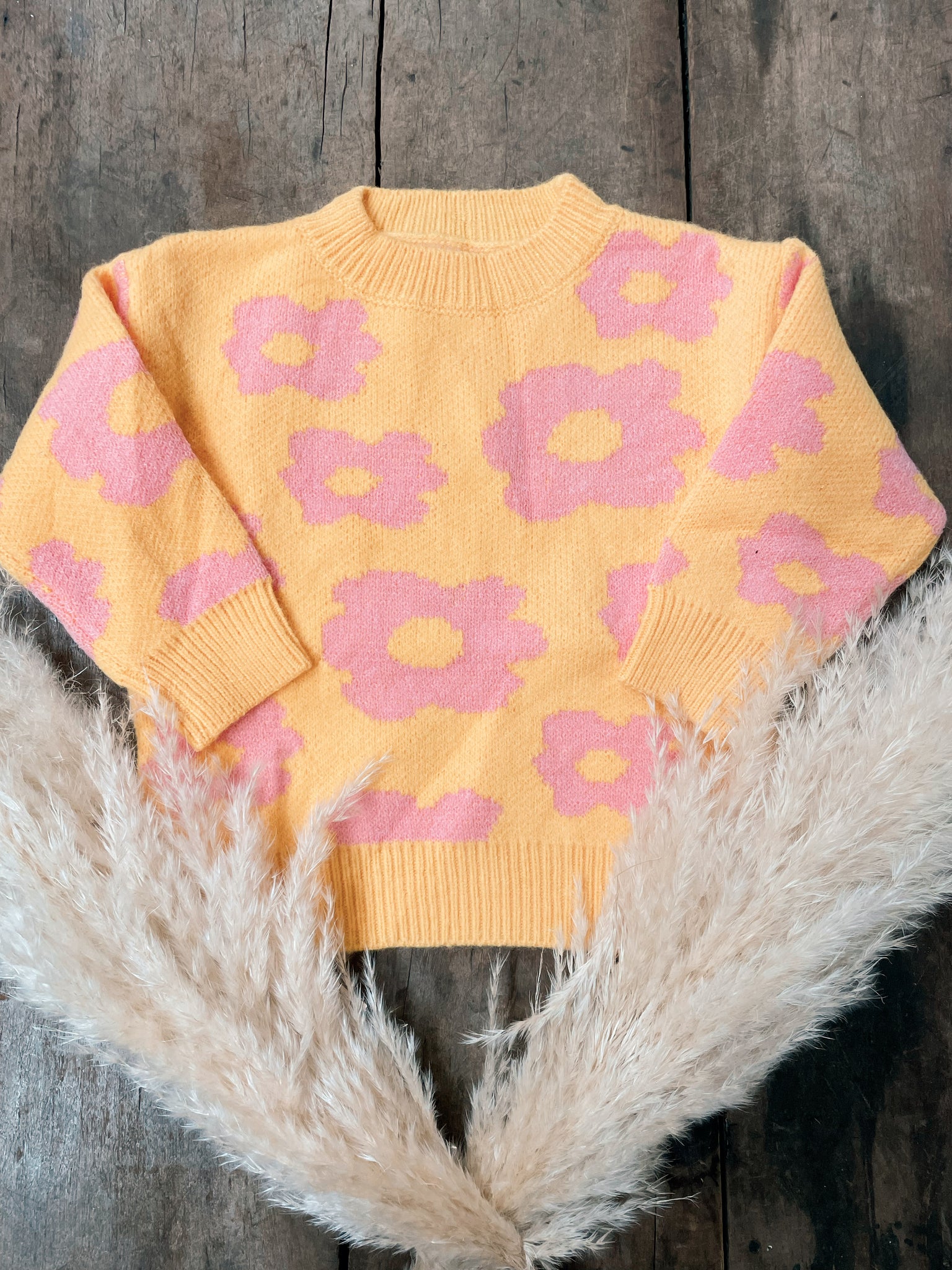 Yellow Flower Sweater