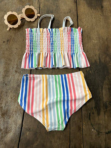 Rainbow Striped Swimsuit