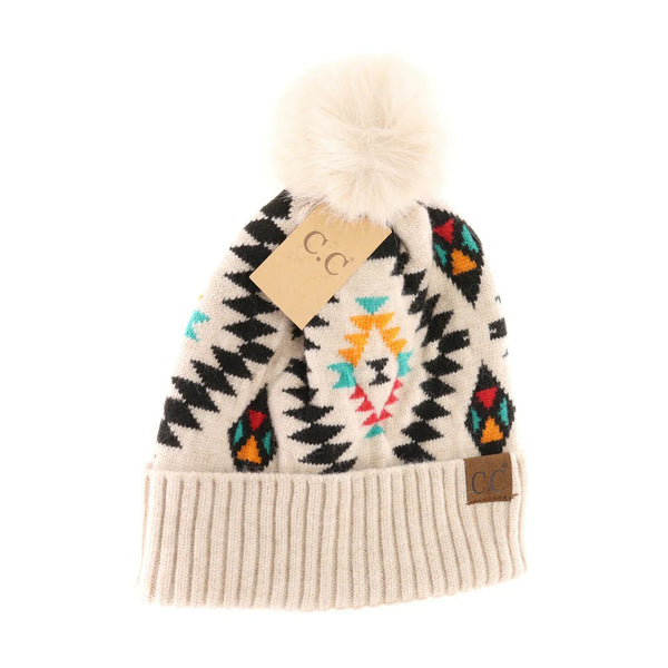 CC Aztec Pattern Beanie