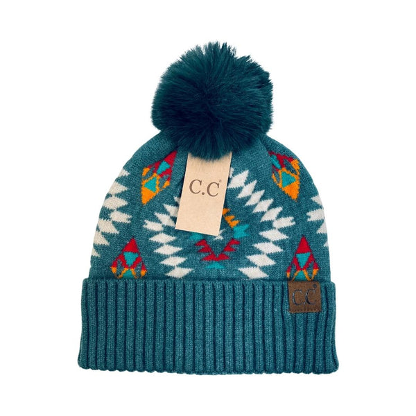 CC Aztec Pattern Beanie