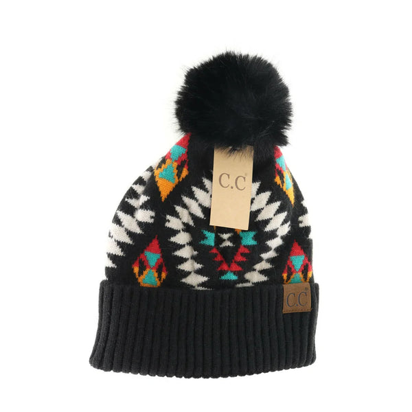 CC Aztec Pattern Beanie