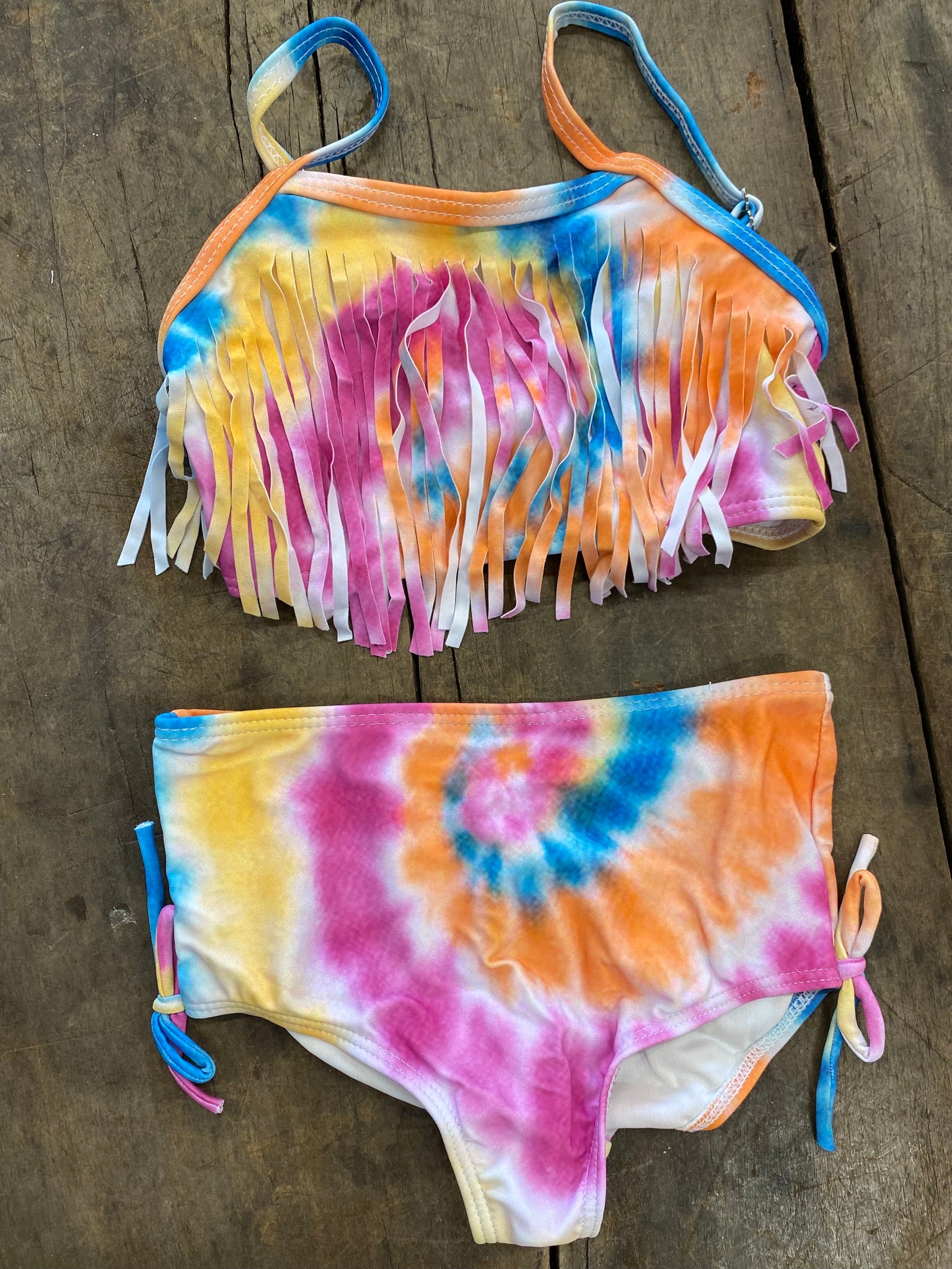 Bold Tye-Dye Bikini Swimsuit