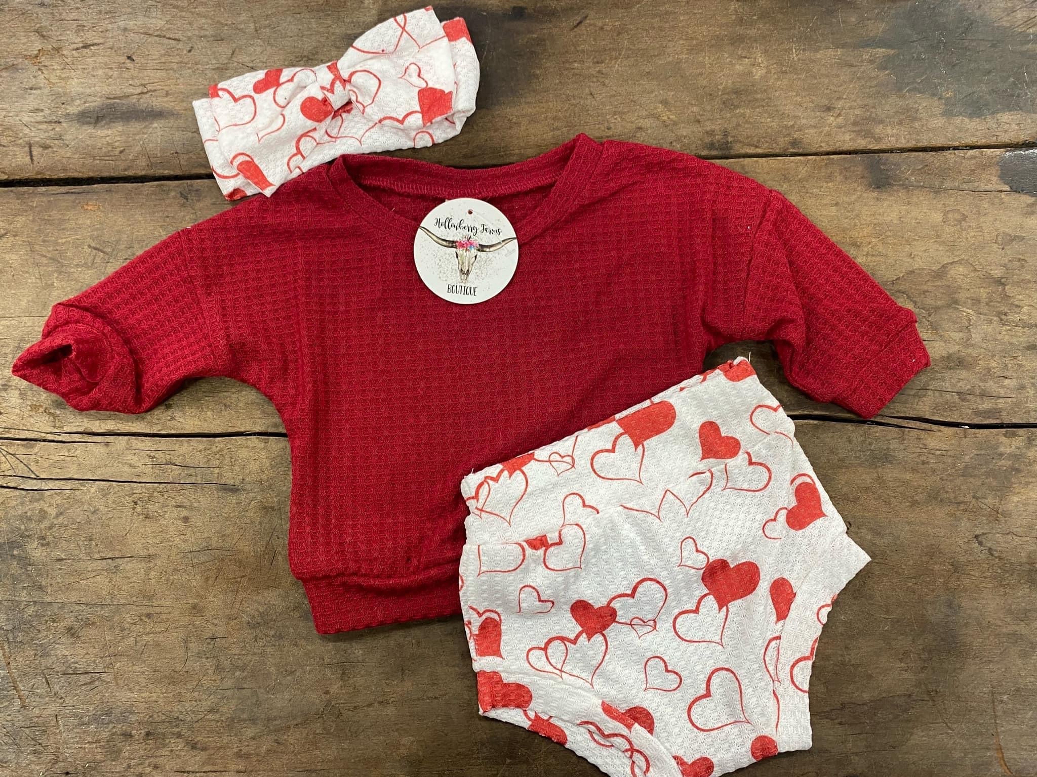 Waffle Knit Valentine Set