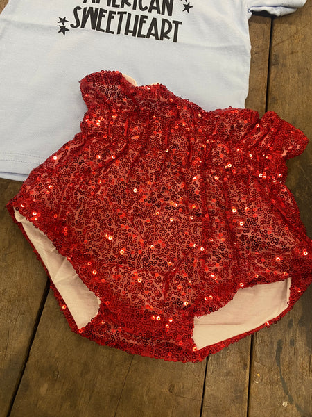 Red Sequin Bummies