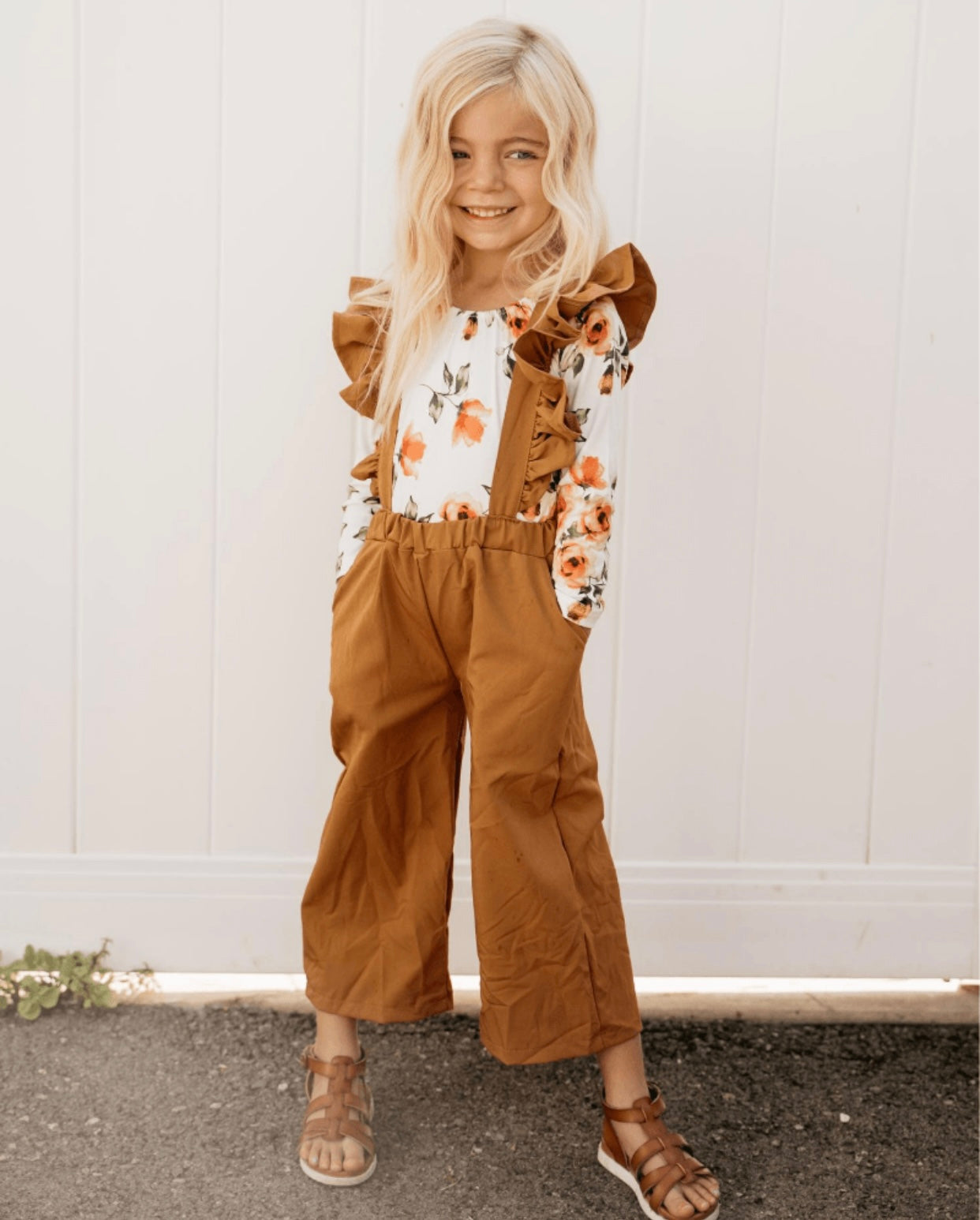 Bailey Blossom's Sharlyn Ruffle Suspender Pants