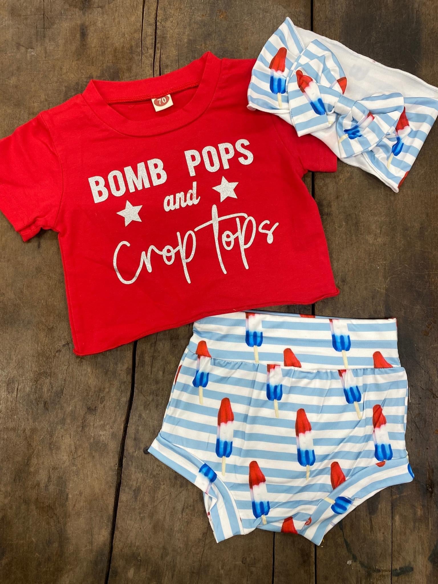 Bomb Pops and Crop Tops Set