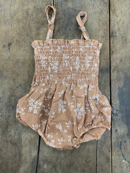 Boho Ruched Romper