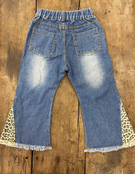 Leopard Inset Jeans
